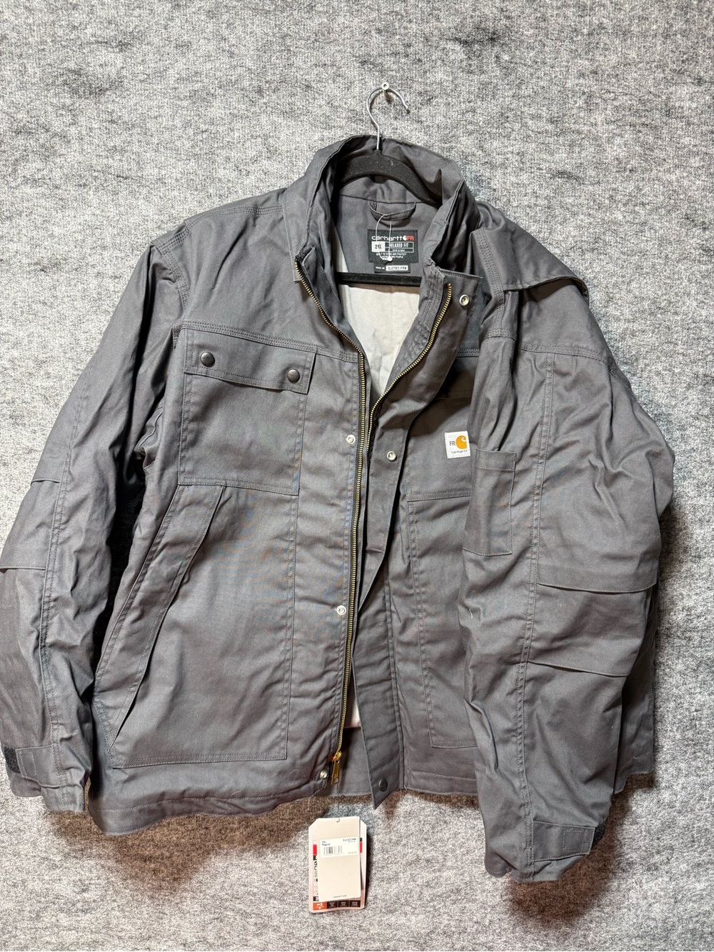 Carhartt FR Full Swing Quick Duck Insulated Coat Jacket 2XL Gray